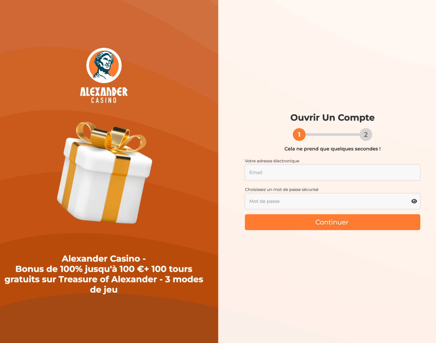 Alexander Casino Inscription